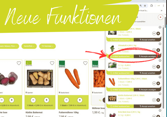 KI generiert: Das Bild zeigt einen Teller mit gebratenem Tofu, Tempeh und frischem Gemüse auf Salatblättern. Darüber steht der Schriftzug "Tofu und Tempeh".