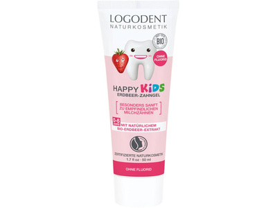 Produktfoto zu HAPPY KIDS Erdbeer-Zahngel 50ml