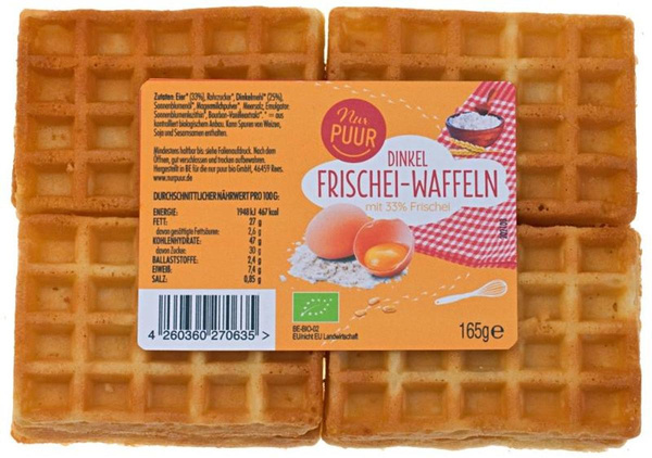 Produktfoto zu Dinkel Frischeiwaffeln 165 g