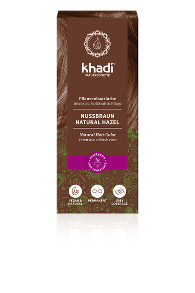 Produktfoto zu Nußbraune Pflanzenhaarfarbe 100g vegan