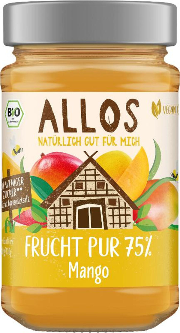 Produktfoto zu Frucht Pur 75% Mango 250g