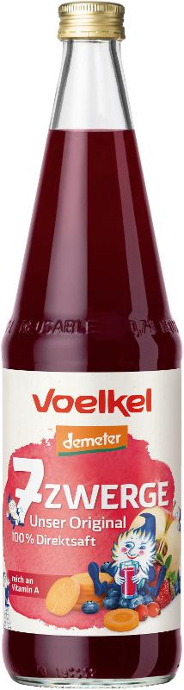 Produktfoto zu 7 Zwerge 100% Direktsaft 0,7L