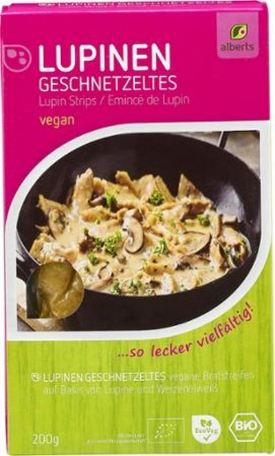 Produktfoto zu Lupinen Geschnetzeltes,vegan 200g