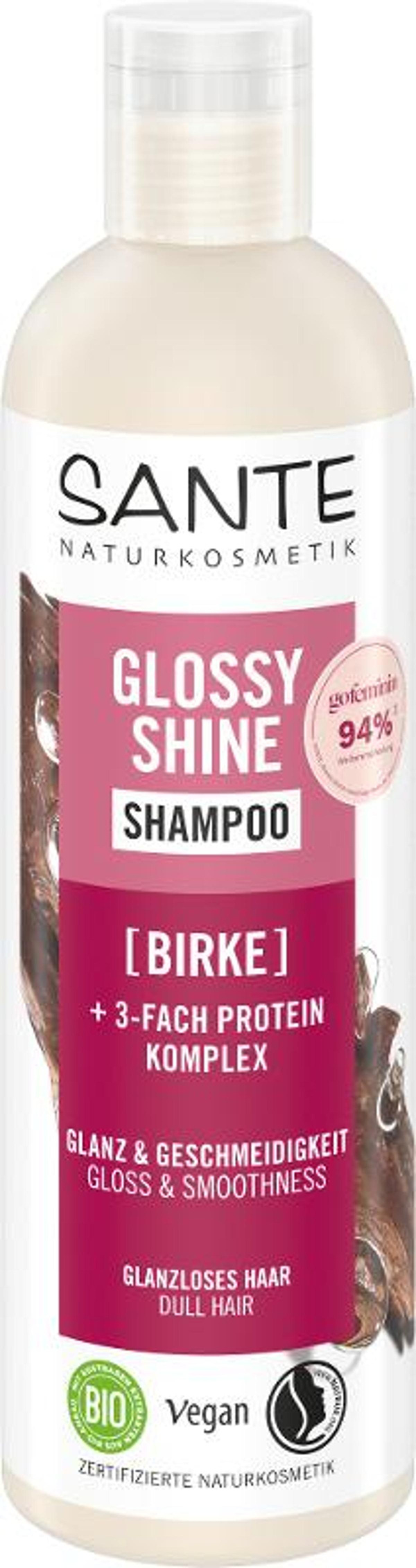 Produktfoto zu GLOSSY SHINE Shampoo Birke + 3-fach Protein Komplex 250ml