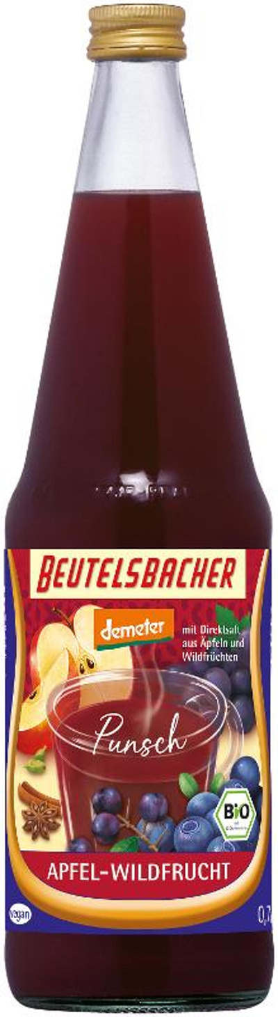 Produktfoto zu Apfel Wildfrucht Punsch 0,7L