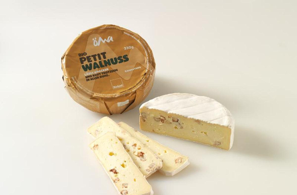Produktfoto zu Le Petit Brie Walnuss ca. 330g