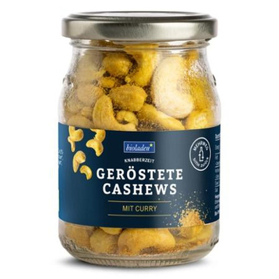 Produktfoto zu Cashews geröstet Curry 140g