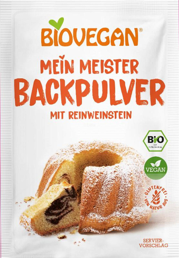 Produktfoto zu Backpulver mit Reinweinstein 3x17g vegan