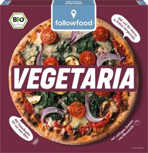 Produktfoto zu vegetarische Pizza mit Dinkelboden
