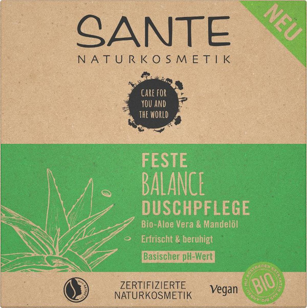 Produktfoto zu BALANCE feste Duschpflege Aloe Vera & Mandelöl 80g