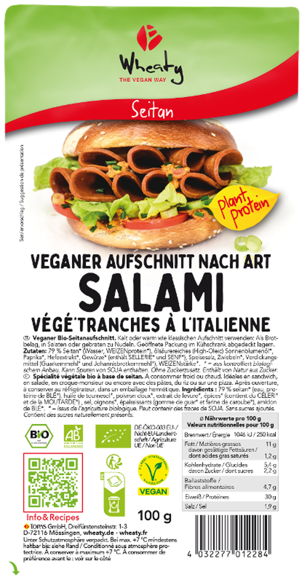 Produktfoto zu Fleischalternative zu Salami