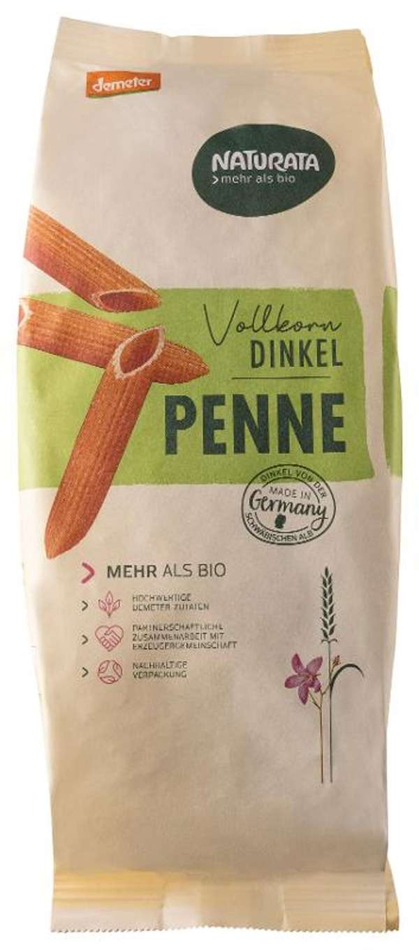 Produktfoto zu Vollkorn Dinkel Penne 500g