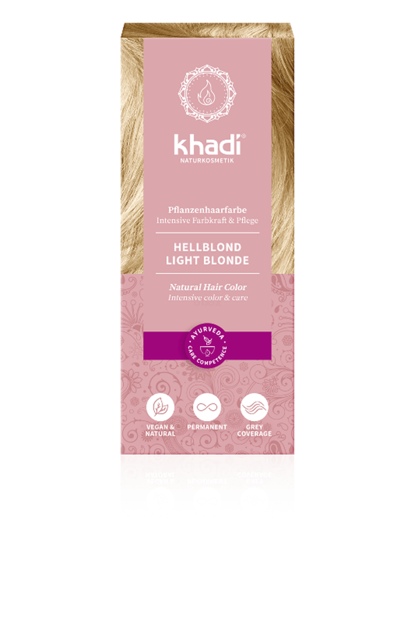 Produktfoto zu khadi Pflanzenhaarfarbe Hellblond
