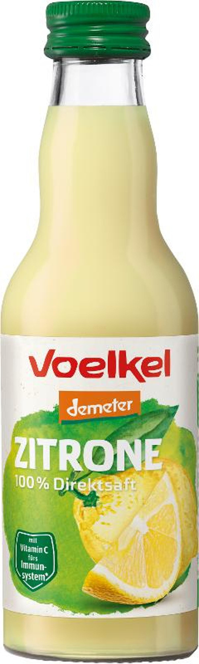 Produktfoto zu Zitrone 100% Direktsaft 200ml