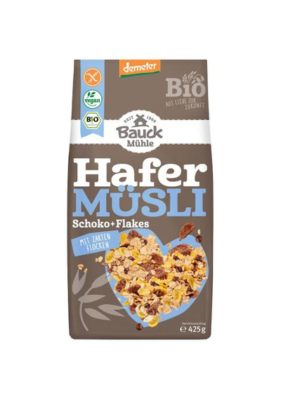 Produktfoto zu Hafer Müsli Schoko Flakes glutenfrei 425g