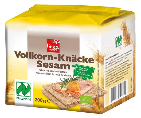 Produktfoto zu Vollkorn-Knäcke mit Sesam 200g