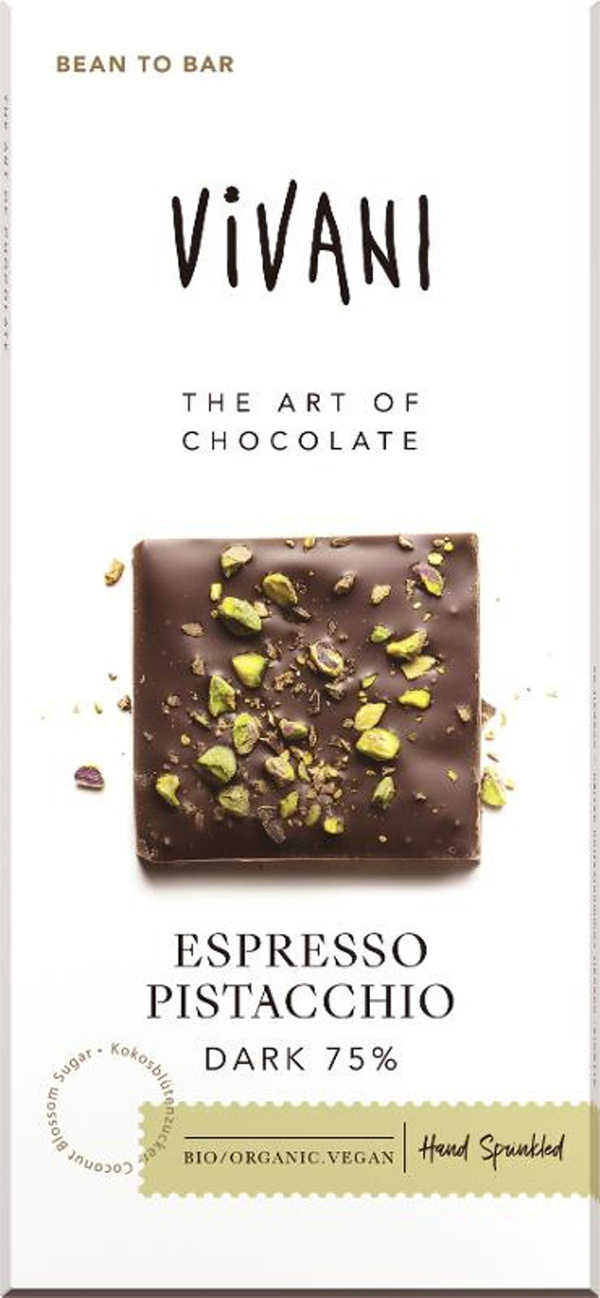 Produktfoto zu Espresso Pistacchio Dark 80 g