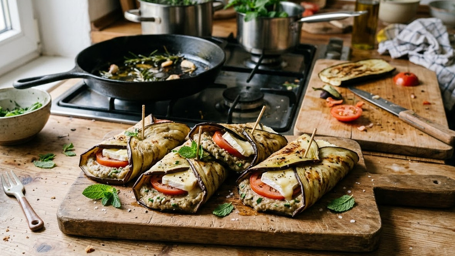 Rezeptbild für Auberginen-Snack