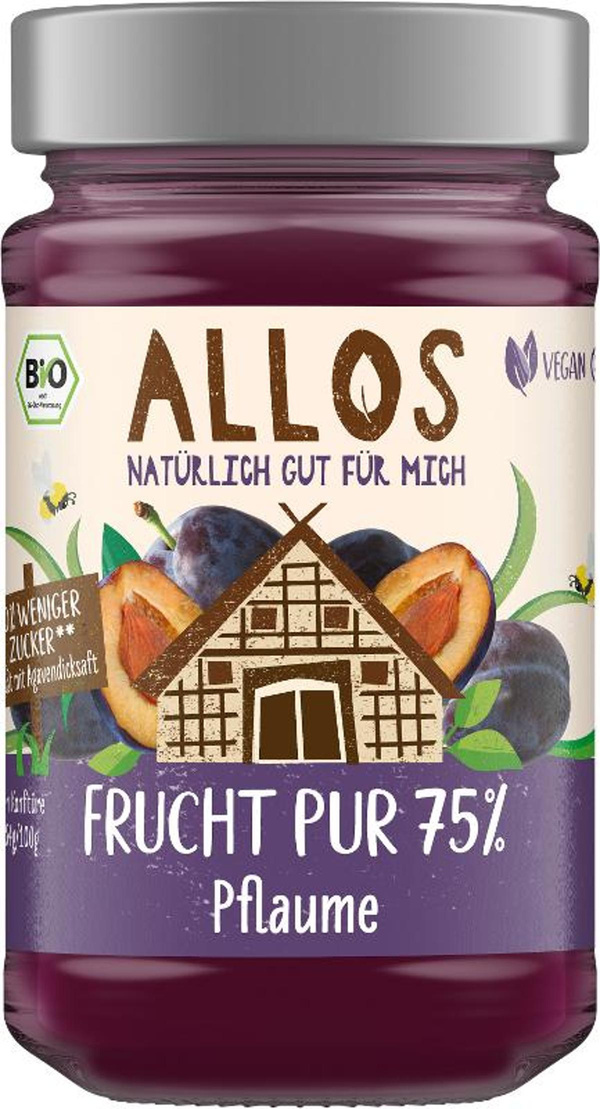 Produktfoto zu Frucht Pur 75% Pflaume 250g