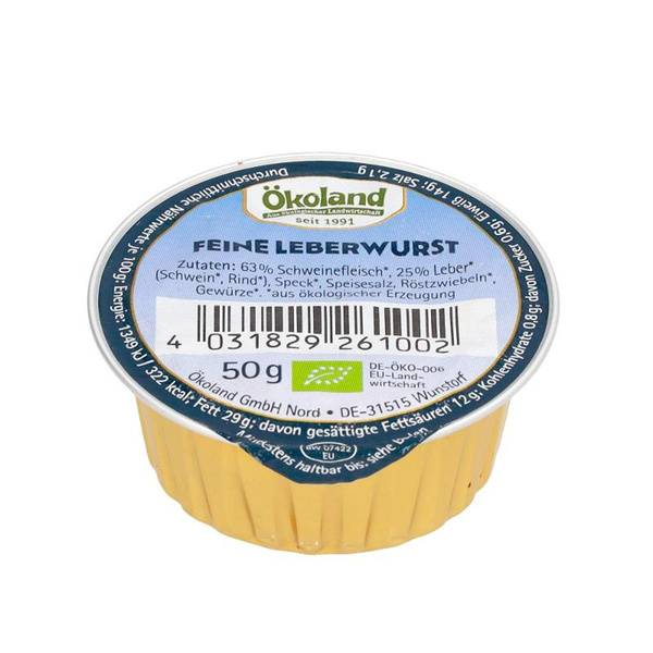 Produktfoto zu Feine Leberwurst 50g