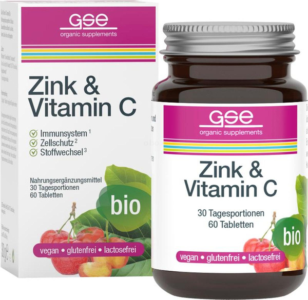 Produktfoto zu Zink + Vitamin C Complex 60 Tabletten