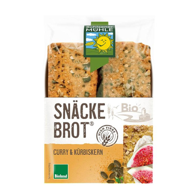Produktfoto zu Snäckebrot Curry & Kürbiskern 200g