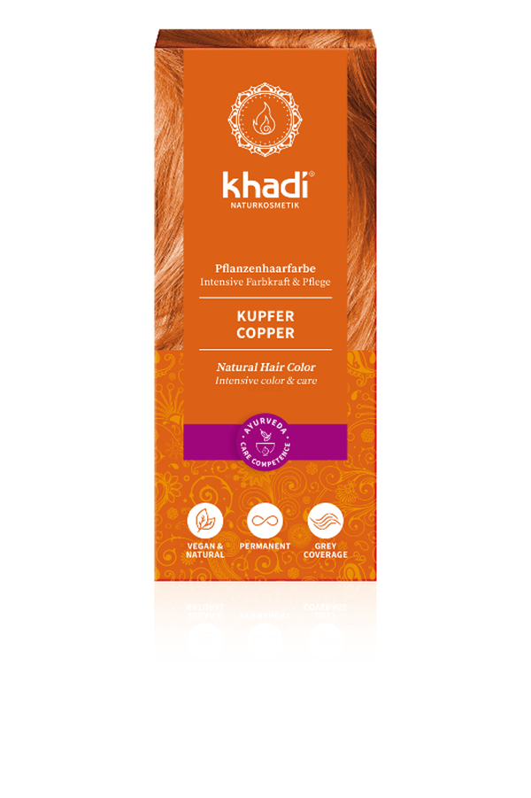 Produktfoto zu khadi Pflanzenhaarfarbe Kupfer