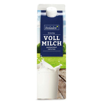 Produktfoto zu Frische Vollmilch 3,7% Fett 1L