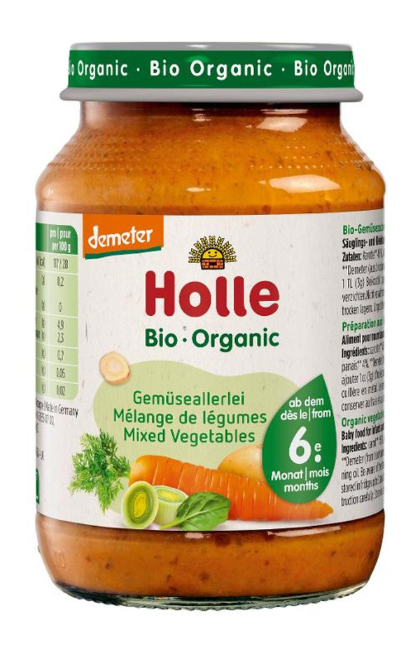 Produktfoto zu Babykost Gemüseallerlei 190 g