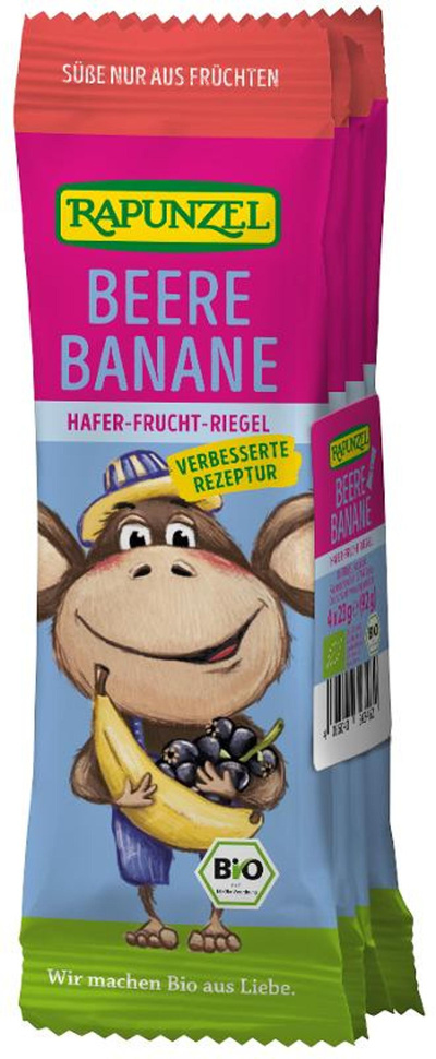 Produktfoto zu Beere Banane Hafer-Frucht-Riegel 4 Stück à 28g