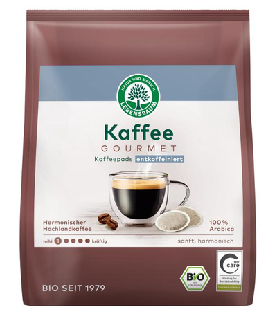 Produktfoto zu Gourmet Kaffeepads entkoffeiniert 18 Stück