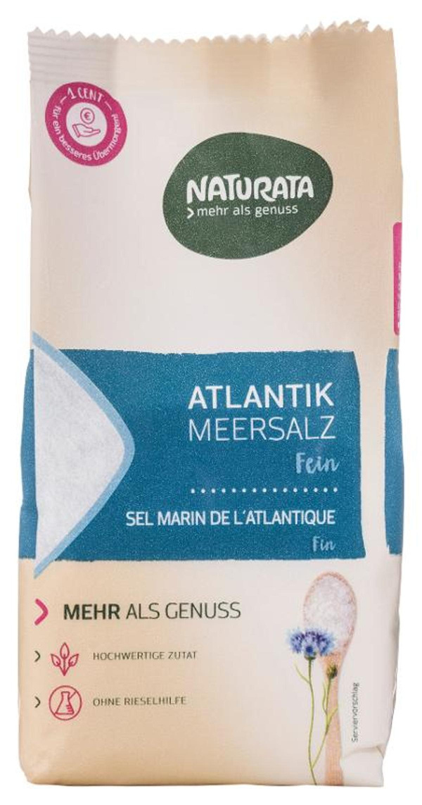 Produktfoto zu Atlantik Meersalz fein 500g