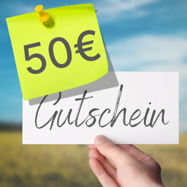 Produktfoto zu Wertgutschein 50 Euro