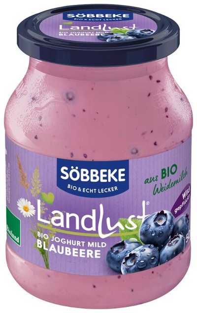 Produktfoto zu Weidemilch Joghurt mild Blaubeere 500g