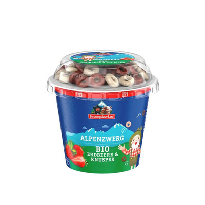 Produktfoto zu Alpenzwerg Erdbeere&Knusper Joghurt 137g