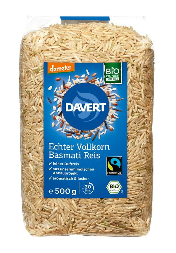 Produktfoto zu Echter Basmati Vollkornreis 500g