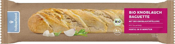 Produktfoto zu TK Knoblauch Baguette 175g vegan