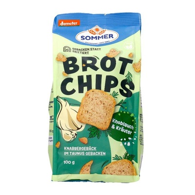 Produktfoto zu Brot Chips Knoblauch & Käuter 100g
