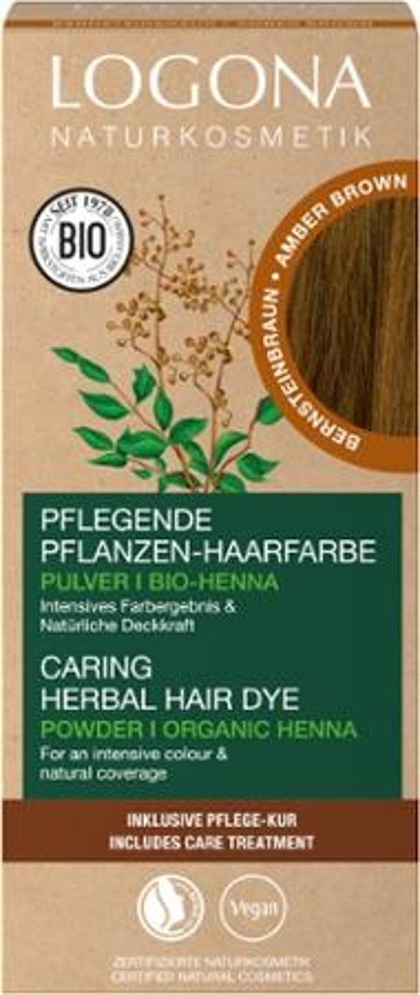 Produktfoto zu Pflanzen Haarfarbe Pulver "Bernsteinbraun"