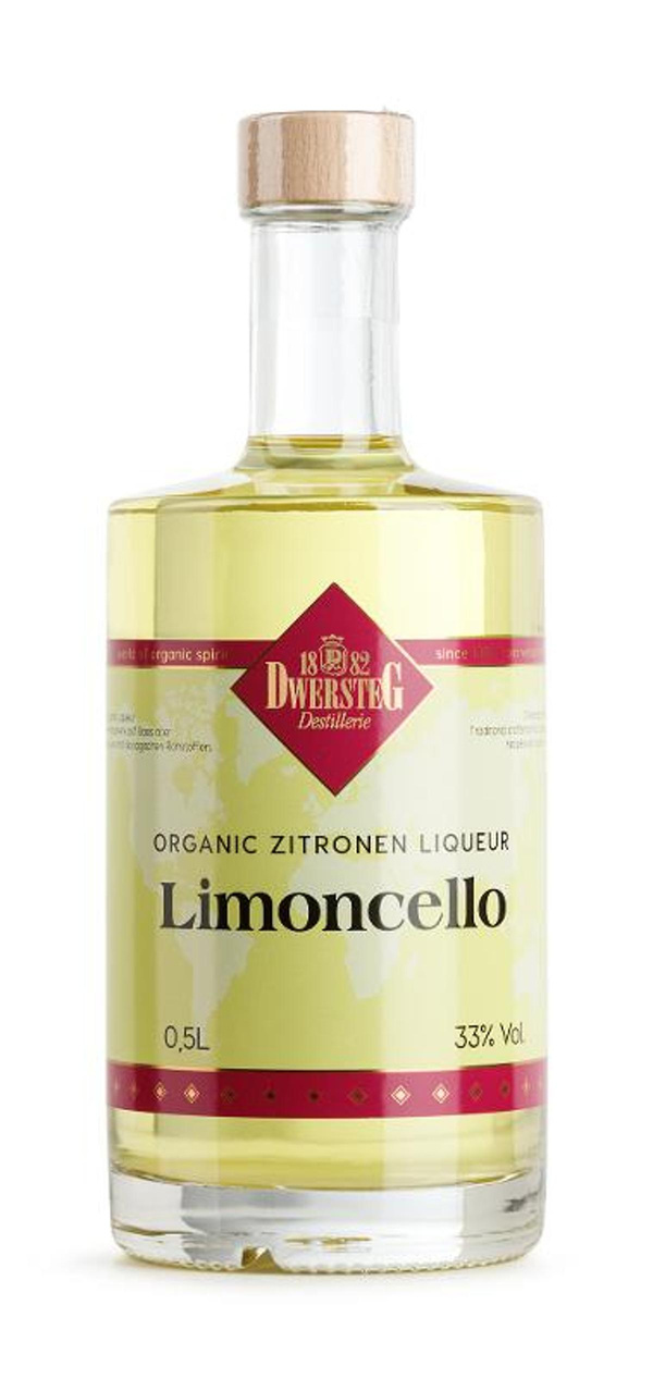 Produktfoto zu Dwersteg Limoncello Zitronen-Liqueur 0,5L