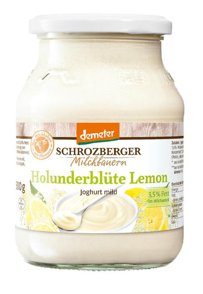 Produktfoto zu Joghurt Holunderbl.-Lemon 3,5% 500 g