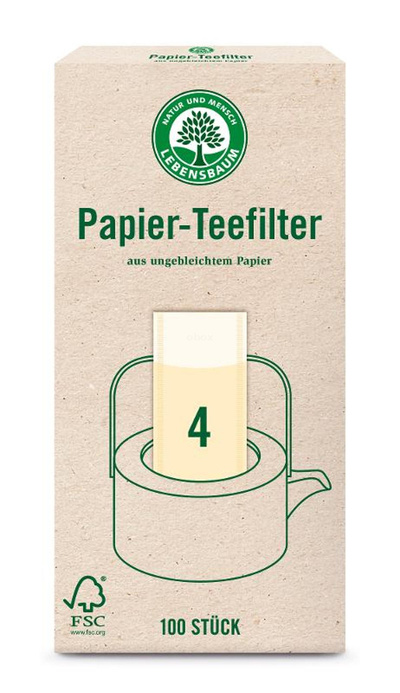 Produktfoto zu Papier-Teefilter Gr. 4