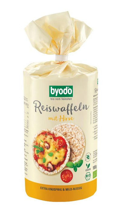 Produktfoto zu Reiswaffeln mit Hirse - glutenfrei 100g