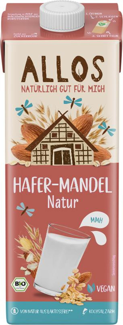 Produktfoto zu Hafer-Mandel Natur ungesüßt 1L