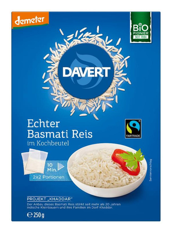 Produktfoto zu Echter Basmati Reis im Kochbeutel 250g 2 x 2 Portionen