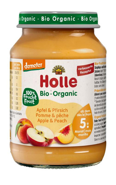 Produktfoto zu Babykost Apfel Pfirsich 190g