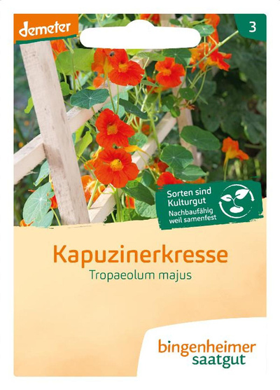 Produktfoto zu Saatgut Kapuzinerkresse "Tropaeolum majus"