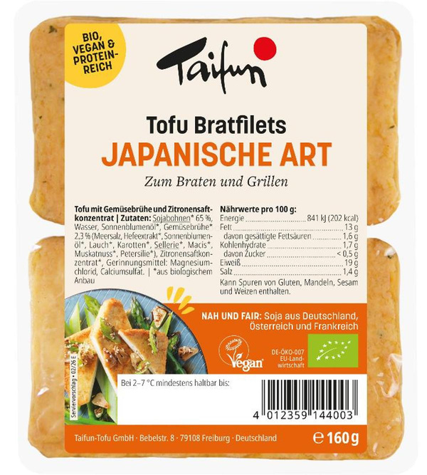 Produktfoto zu Bratfilets japanische Art 160g