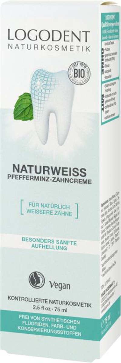 Produktfoto zu NATURWEISS Pfefferminz-Zahncreme 75ml