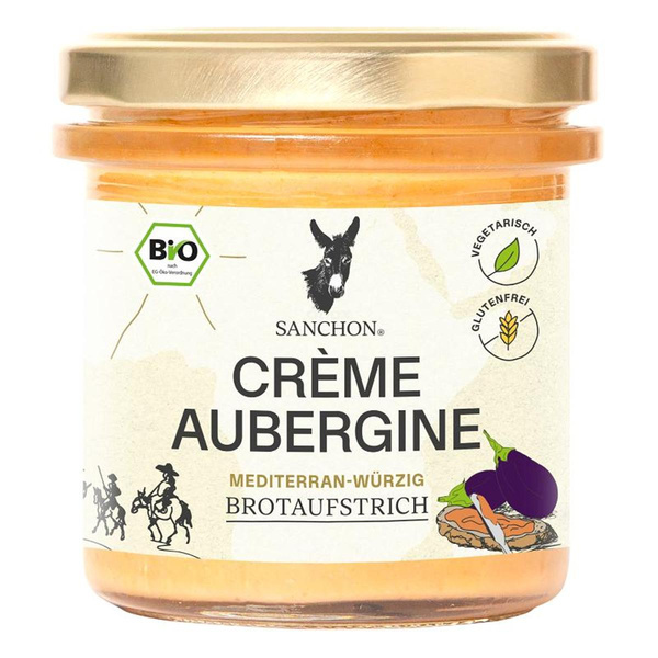 Produktfoto zu Brotaufstrich Crème Aubergine 190g
